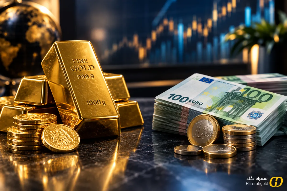 طلا بخریم یا یورو؟ مقایسه بازدهی، ریسک و کاربرد